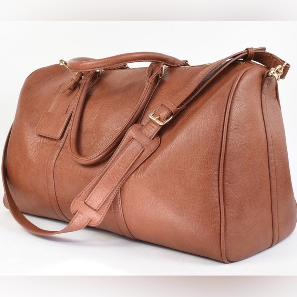 Sole Society weekender bag in Cognac